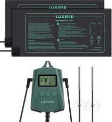 2 Pack 10″X 20.75″ Seedling Heat Mat And Digital Thermostat Controller Combo Set