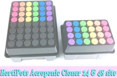 24-Site Aeroponic Cloner w/ 2″ Neoprene Inserts for Cuttings