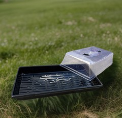Lot 33 Vented Humidity Dome Mushroom Fruiting Incubating Chamber Kit Tray