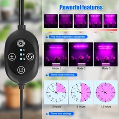 Grow Light for Indoor Plants, USB LED 28 cm x 6 x 0.55 cm, 100pink 20blue