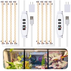 RWNTAO LED Plant Grow lamp, 3500K Full 4 Head 2 Pack 3500K, White Cabel