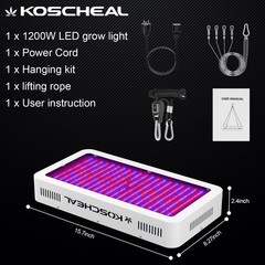 Plant Grow Light with Veg & Bloom Switch for Hydroponic Indoor Plants