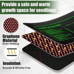 Graphene Plant Heating Mat 10×20.5″ 2 Pack for Seed Starting and Germination