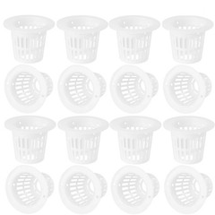 50 Pcs Hydroponics Mesh Net Garden Accessories Aquaponics Baskets