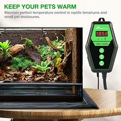 Digital Heat Mat Thermostat Controller 40-108°F Reptile Seed Germination 8.3A