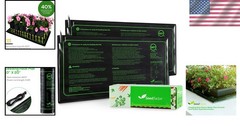 MET Certified 2-Pack Waterproof Seedling Heat Mat 10″ x 20″ – Germination Boost