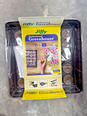 Seed Starter Kit Jiffy Professional Greenhouse-Expanding Peat Pellet, 25 cells