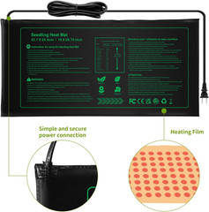 2 Pack Seedling Heat Mat, Waterproof Germination Heating Pad for Plants
