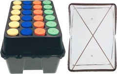 24-Site Aeroponic Cloner w/ 2″ Neoprene Inserts for Cuttings