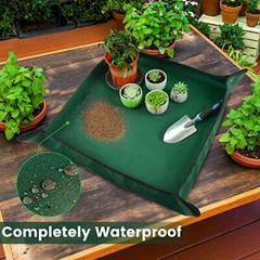 Repotting Mat for Indoor Plant Transplanting and Medium 29.5″ X 29.5″ Green