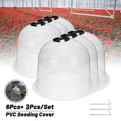 6X Humidity Dome Garden Cloche Dome Round Humidity Plant Protective Cover Clear