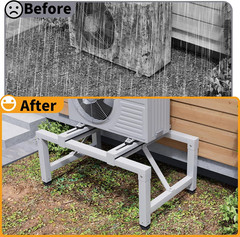 Pre-Assembled Mini Split Ground Stand for 9000-36000Btu,Adjustable Condenser Sta