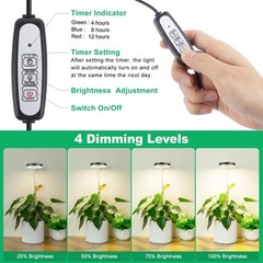 LORDEM Grow Light, Full Spectrum LED Plant Light for Indoor 3 Pack, Black