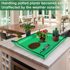 Repotting Mat for Indoor Plant Transplanting and Mess Control 27″X 27″ Thickened