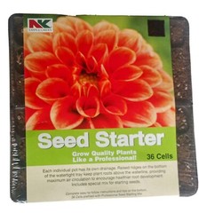 Lawn and Garden-Seed Starter Seeding Tray 36 Cells with seed mix dirt~New