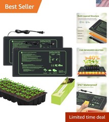 Seedling Heat Mat for Seed Starting, 2 Pack Plant Heat Mats Indoor Germinatio…