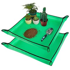 2 PCS 27 «x 27» Repotting Mat for Indoor Plant Transplanting and Mess Control