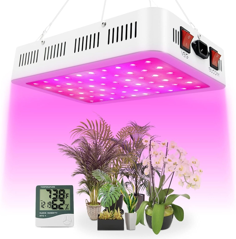 NAILGIRLS LED Grow Light, 600W Lamp for Indoor Plants Full White