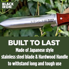 Hori Hori Garden Knife [7 Inches, Japanese Stainless Steel] Durable Gardening…