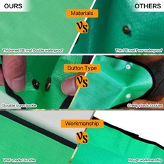 Plant Repotting Mat,Extra Large Waterproof 3’7″ x 2’6″ (Rectangular) Green