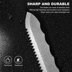 15.1″ Insulation Knife & Sod Cutter – Sharp Stainless Steel Blade, Double-Sided