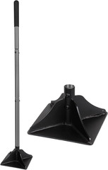 Steel Tamper with 48 Inch Handle 8″X8″ Garden Tamper with Rubber Grip All-Steel