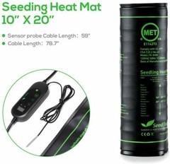MET Seedling HeatMat Seed Germination Pad Mat with Digital Thermostat Controller