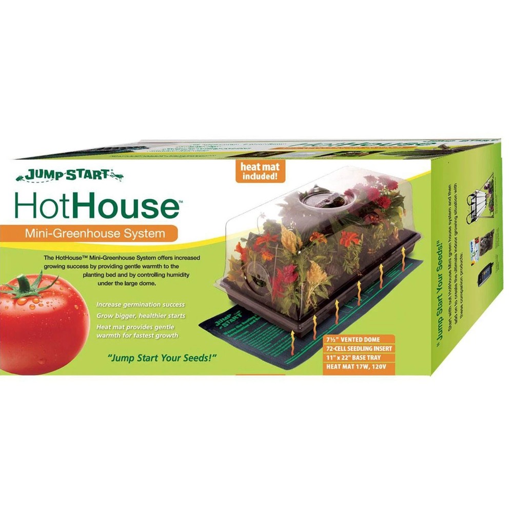 Lot of 2 -HYDROFARM Jump Start Hot House with Heat Mat Hydroponic Grow BRAND NEW
