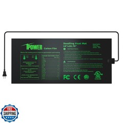 iPower 10″ x 20.75″ Seeding Heat Mat Upgraded Carbon Film Indoor Warm Waterpr
