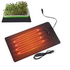 Seedling Heat Mat Plant Heating Pad USB Hydroponic Reptile Warm Mat Indoor.