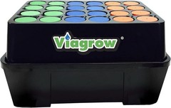 Clone Machine 24-Site Black Plastic Round Indoor/Outdoor Aeroponic Hydroponic…