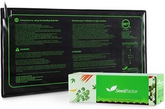 MET Certified Seedling Heat Mat, Seedfactor Waterproof 1 Pack-10 X 20, Black