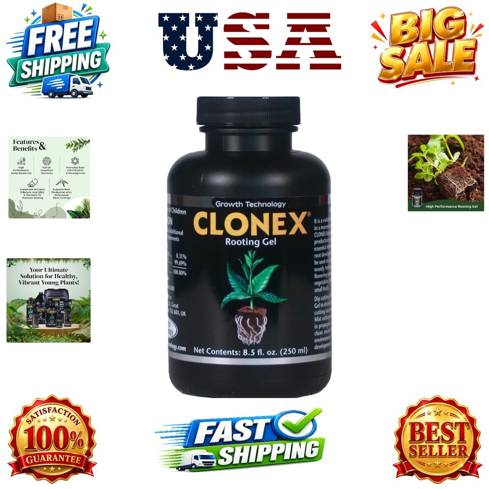 Rooting Gel – High-Performance Rooting Compound for Plant Cuttings, Contains …