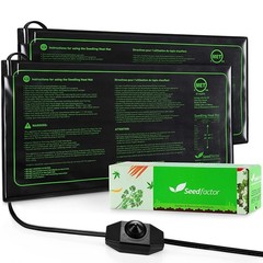 Seedling Heat Mat 2Pack, Adjustable Temperature Hydroponic Germination Pad