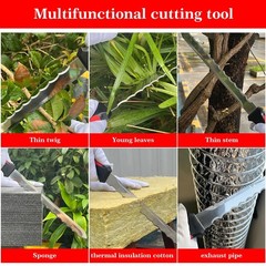 Insulation Knife & Sod Cutter – 11.14″ Stainless Steel Sharp Blade Utility Saw,