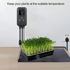 Waterproof Heat Mat Thermostat Controller for Greenhouse, Aquarium & Reptiles –
