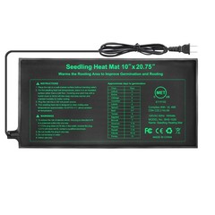 Seedling Heat Mat 10×20.75 in Waterproof for Germination and Hydroponics