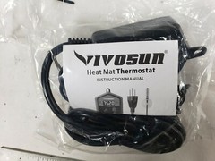 Vivosun Black Digital Heat Mat Thermostat Waterproof Temperature Controller