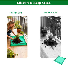 3Packs Repotting Mat, 26.8X26.8 Inch Thickened High Density PE Waterproof | Gard