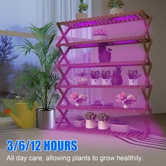 Grow Light for Indoor Plants, USB LED 28 cm x 6 x 0.55 cm, 100pink 20blue