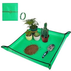 Repotting Mat for Indoor Plant Transplanting and Small 27″ x 27″ Pale Green
