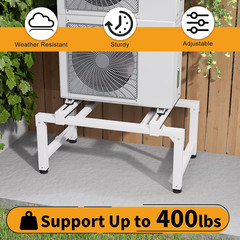 Pre-Assembled Mini Split Ground Stand for 9000-36000Btu,Adjustable Condenser Sta
