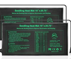 2 Pack Seeding Heat Mat 10″x20″ Warm Hydroponic Plant Germination Starting Pad