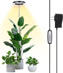 LBW Plant Grow Light, 72 LEDs Full Spectrum Lamp for 1 Pack, Black