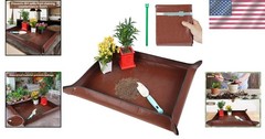 Elegant Large Repotting Mat – 39.5″ x 31.5″ for Stylish Indoor Gardening