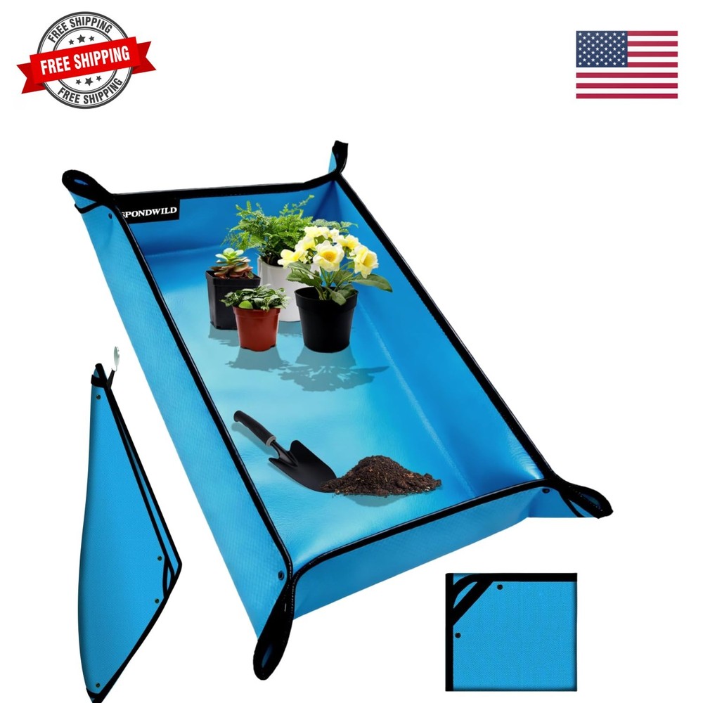 39.5″x59″ Plant Transplanting Mat – Thickened Waterproof Potting Mat, Succule…