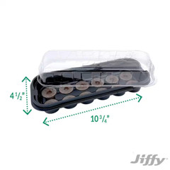 Jiffy Tray with 12 Peat Pellet Seed Starter Greenhouse Kit, 36MM With Lid.