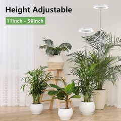 LBW Grow Lights for Indoor Plants, 144 LEDs Full Spectrum Plant 2 Pack, White