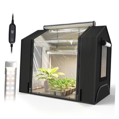 Indoor Greenhouse with Grow Light, Mini Grow Tent with Oxford Fabric,