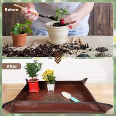 Large Repotting Mat 39.5″ X 31.5″ | Indoor Plant Transplanting & Dirt Control